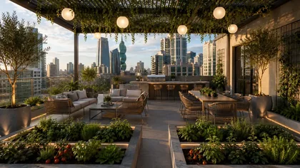 Terraza social en la azotea